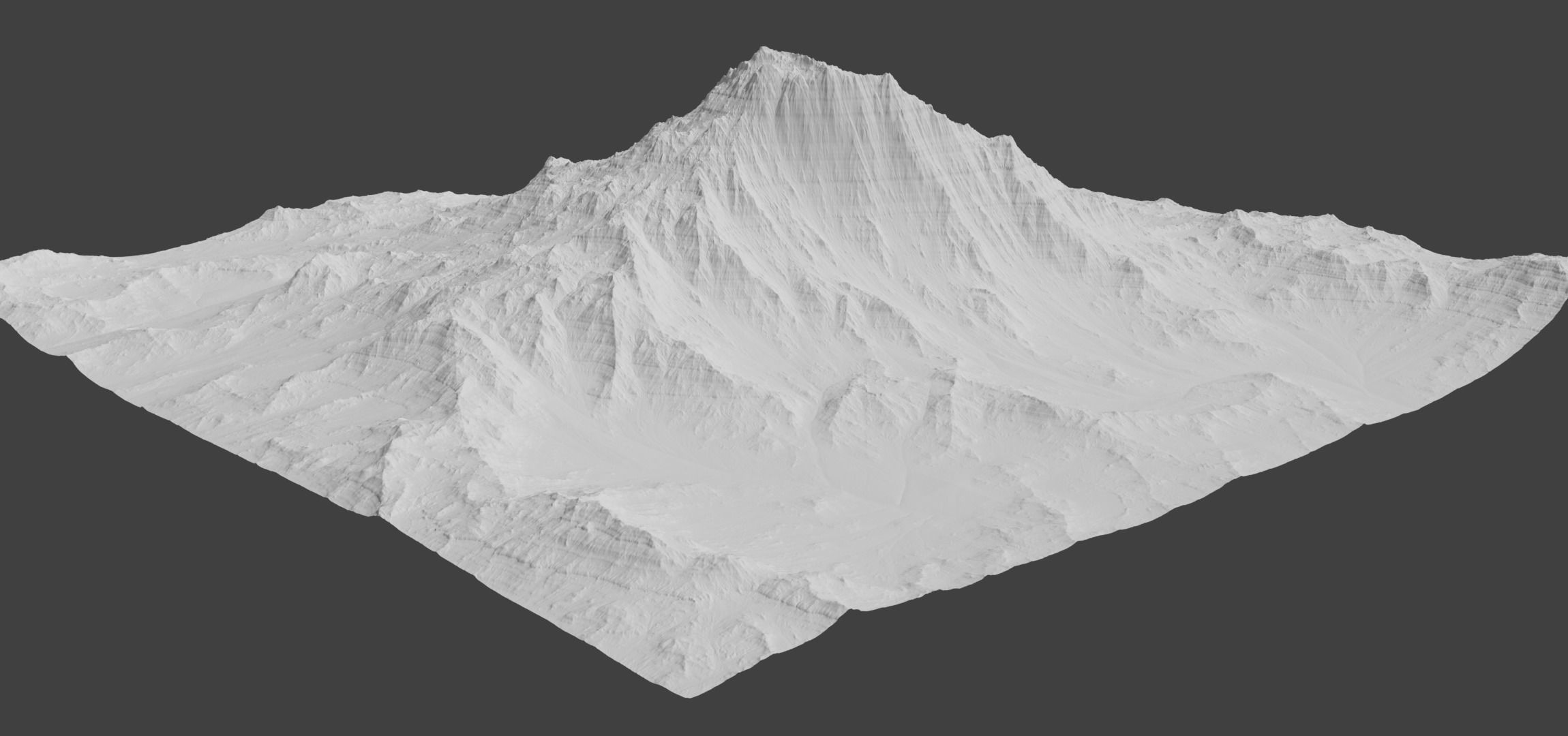 VR-AR-MR and High Quality Mountain 1 Low-poly 3D model_2