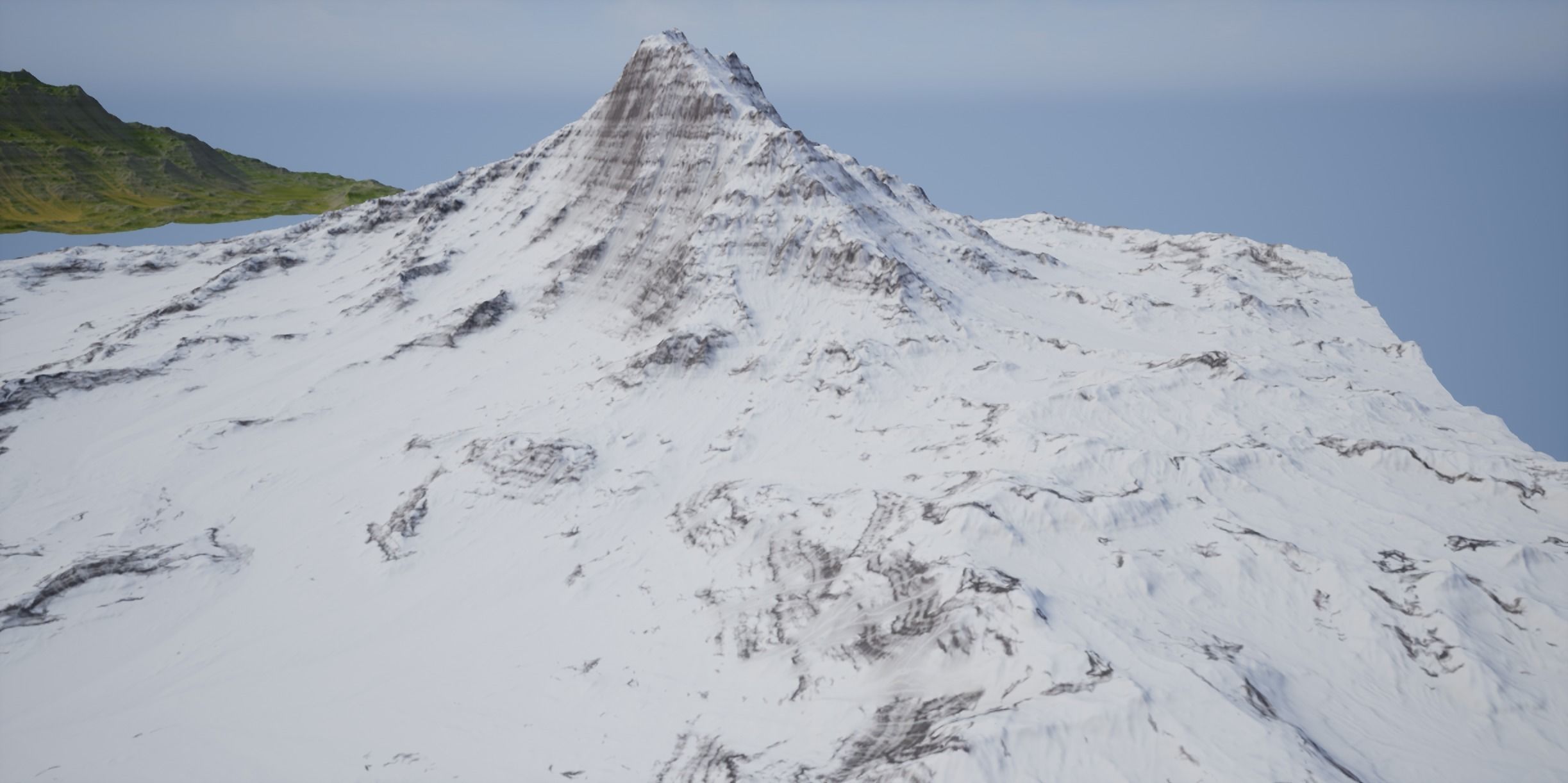 VR-AR-MR and High Quality Mountain 1 Low-poly 3D model_12