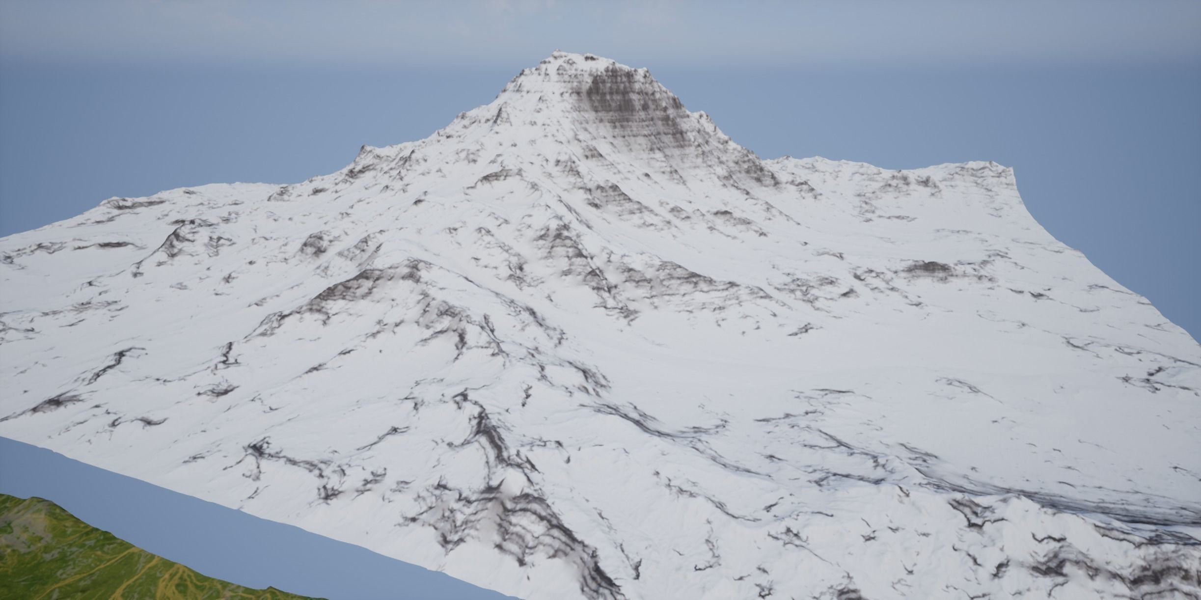 VR-AR-MR and High Quality Mountain 1 Low-poly 3D model_14