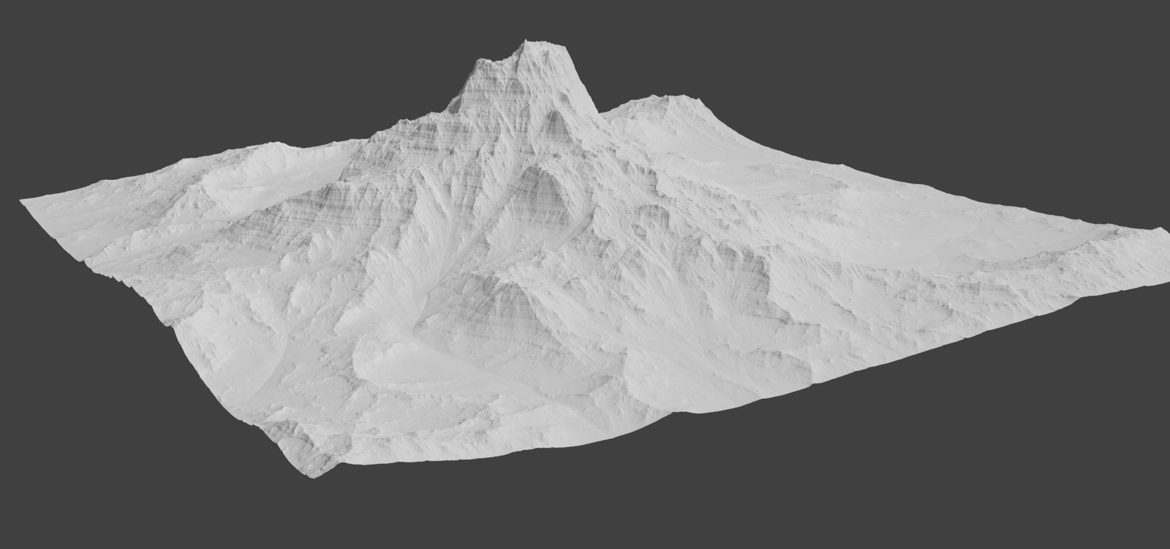 VR-AR-MR and High Quality Mountain 1 Low-poly 3D model_0