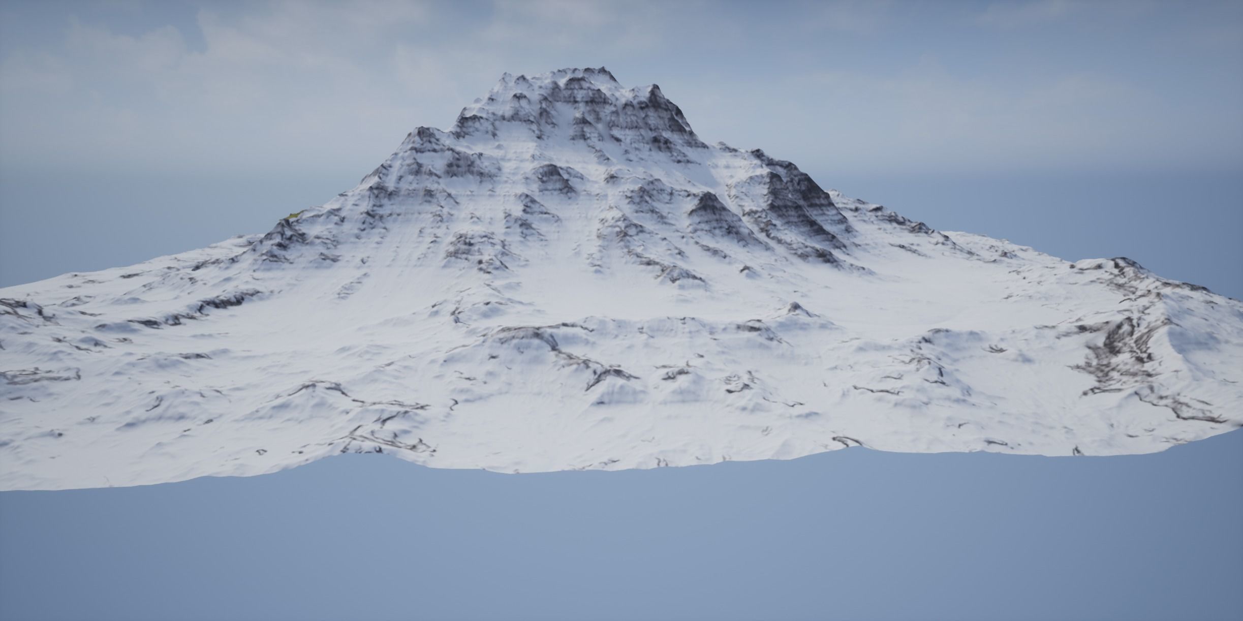 VR-AR-MR and High Quality Mountain 1 Low-poly 3D model_13