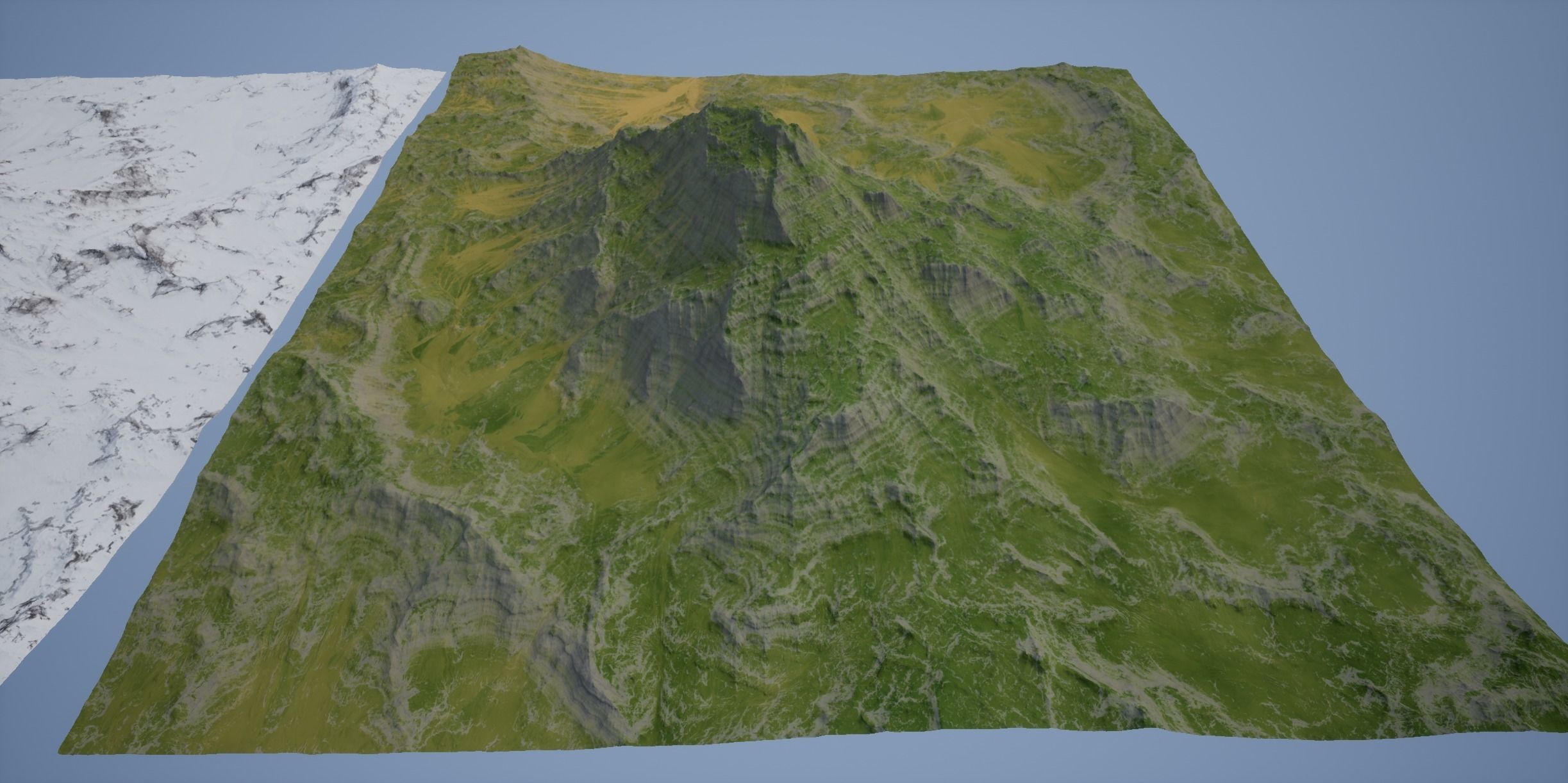 VR-AR-MR and High Quality Mountain 1 Low-poly 3D model_8
