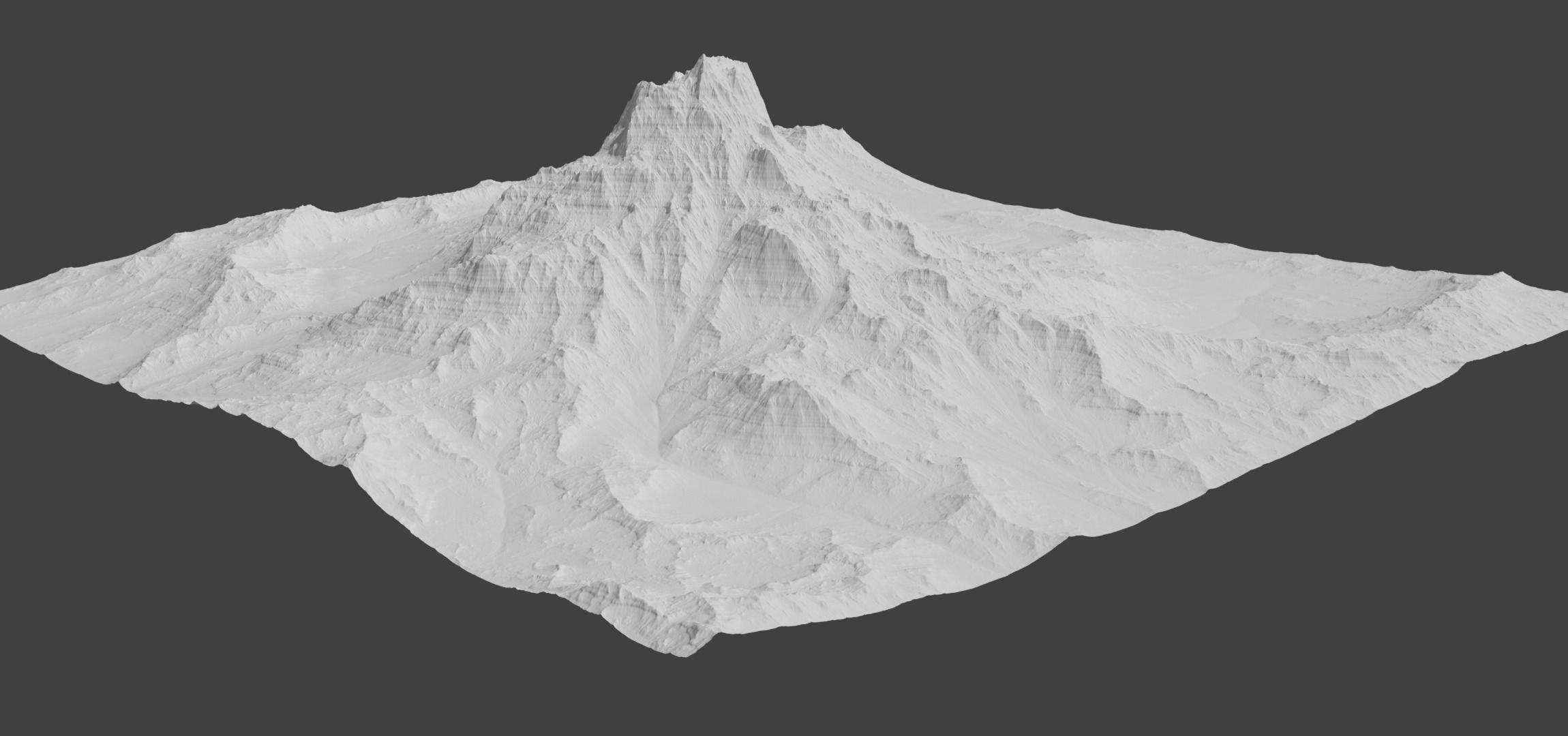 VR-AR-MR and High Quality Mountain 1 Low-poly 3D model_3