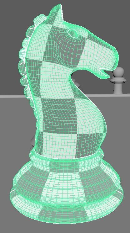 Marble Chess Set 3D model_30