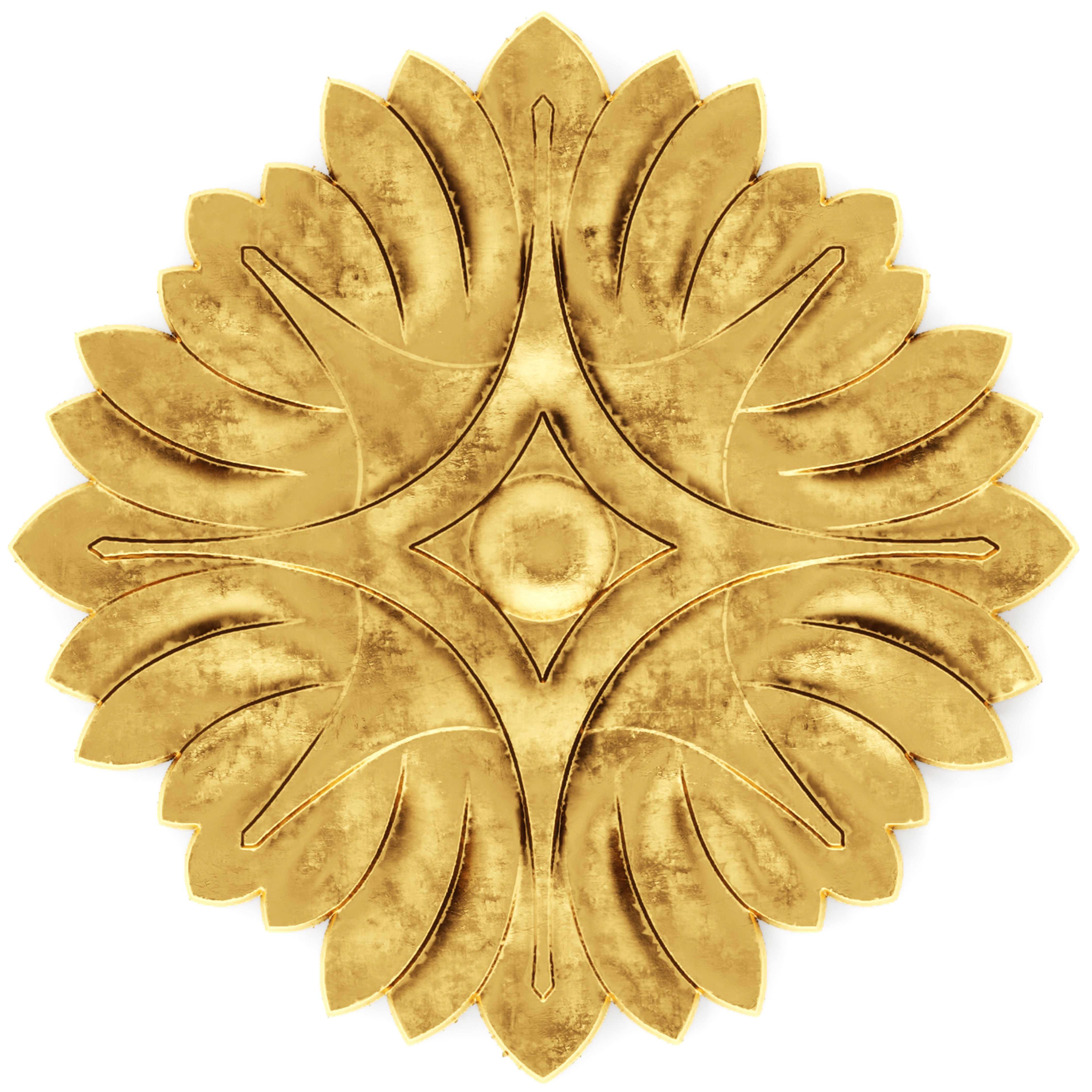 stucco collection ceiling rosette 3D model_14