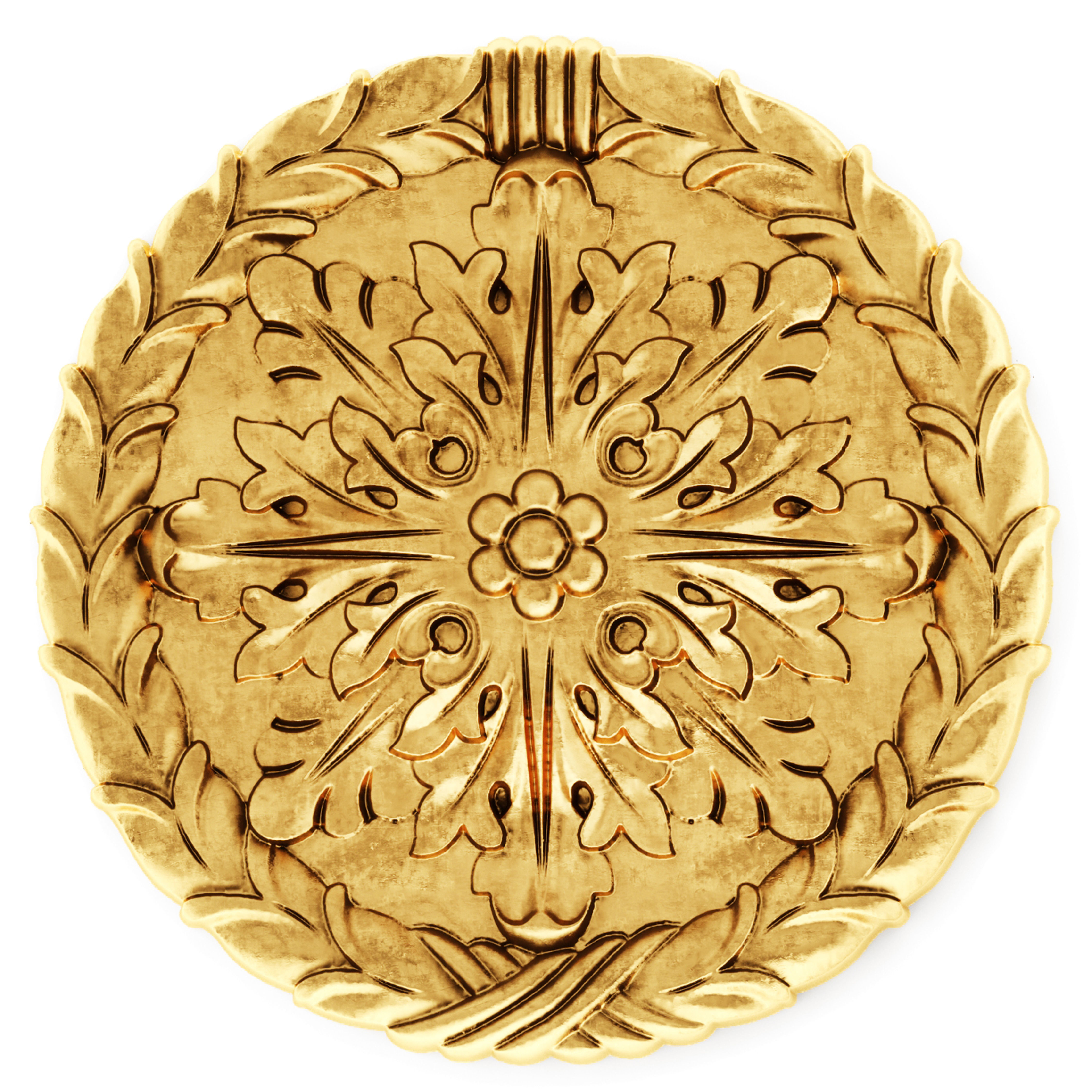 stucco collection ceiling rosette 3D model_13