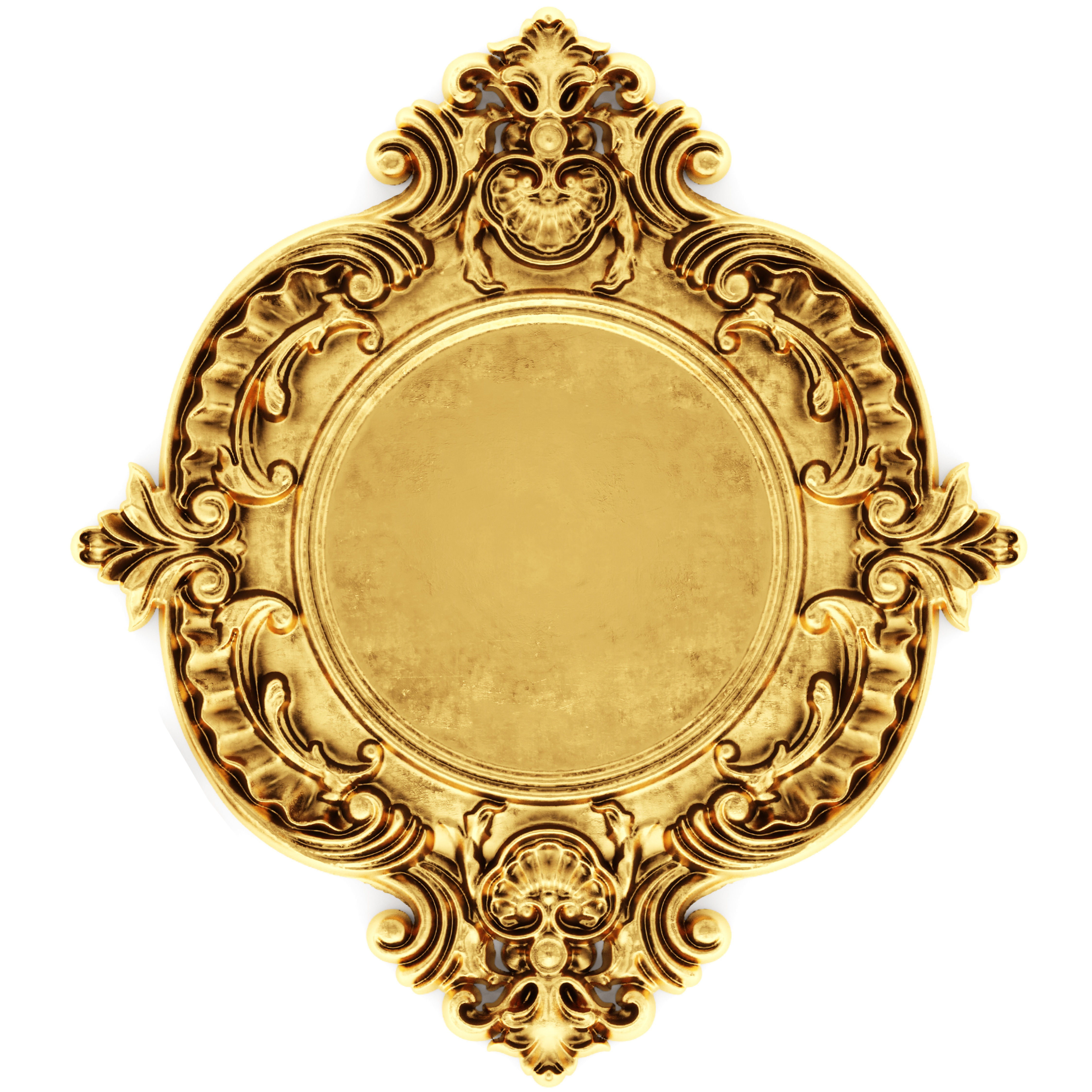 stucco collection ceiling rosette 3D model_16