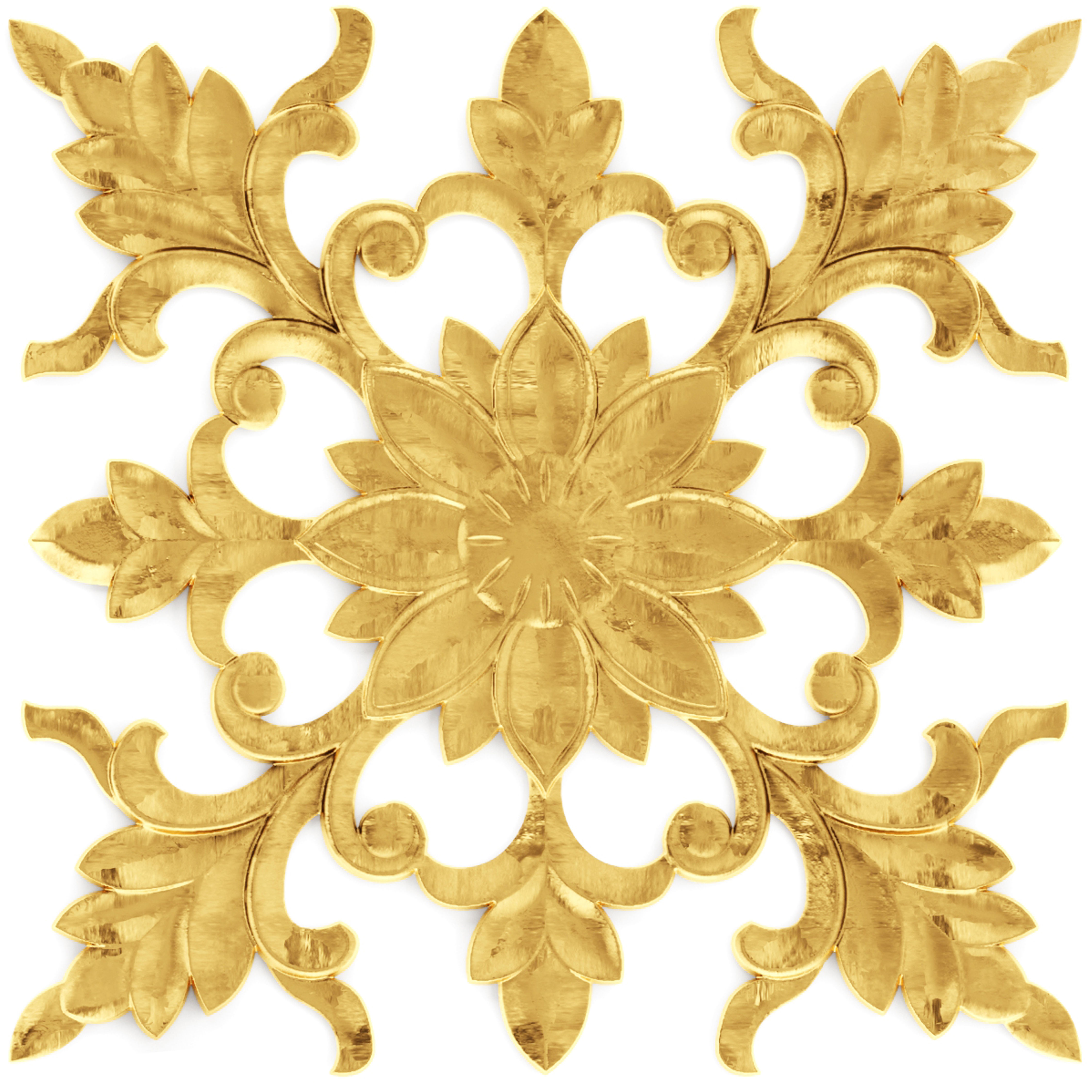 stucco collection ceiling rosette 3D model_12