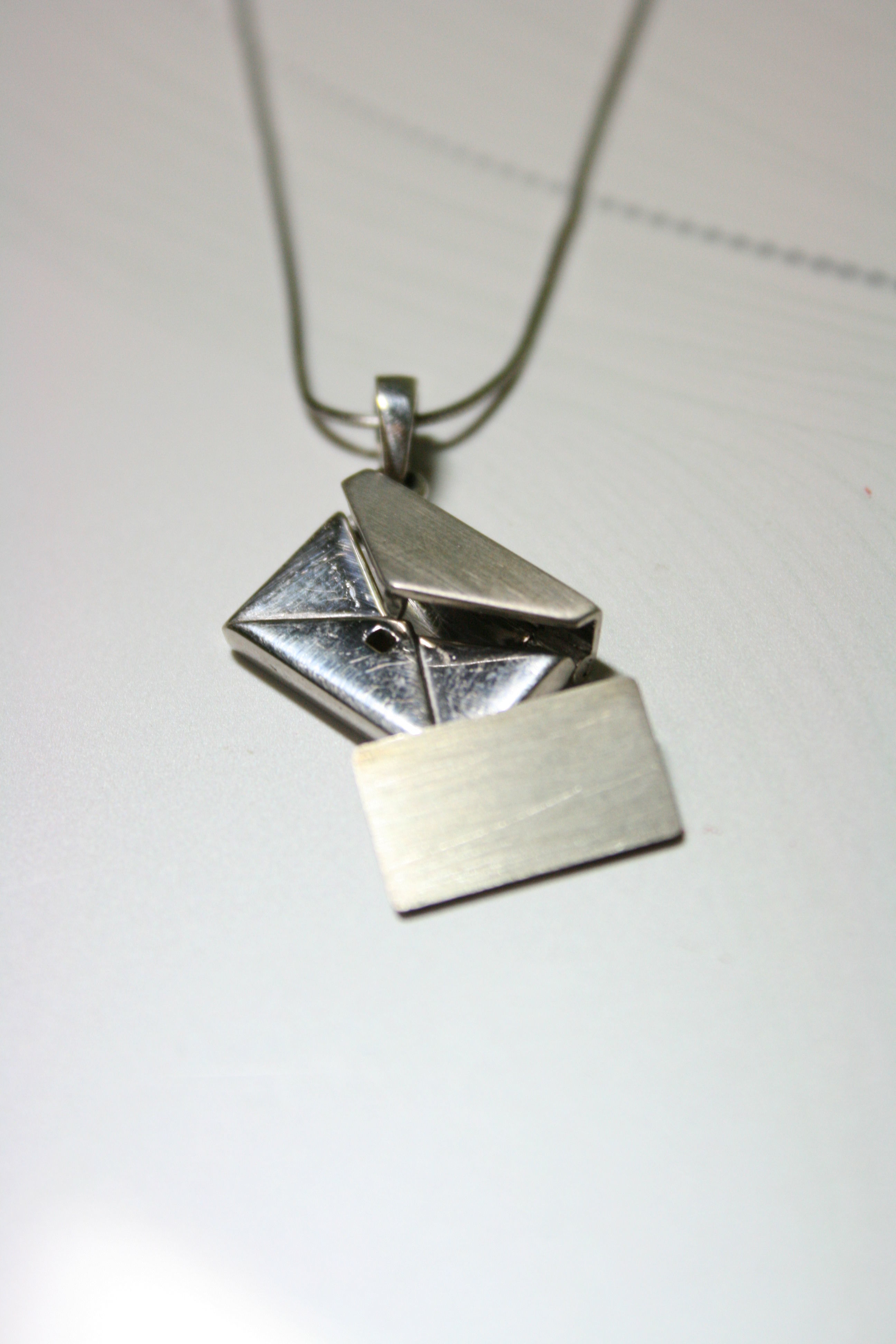 envelope pendant 3D print model_3