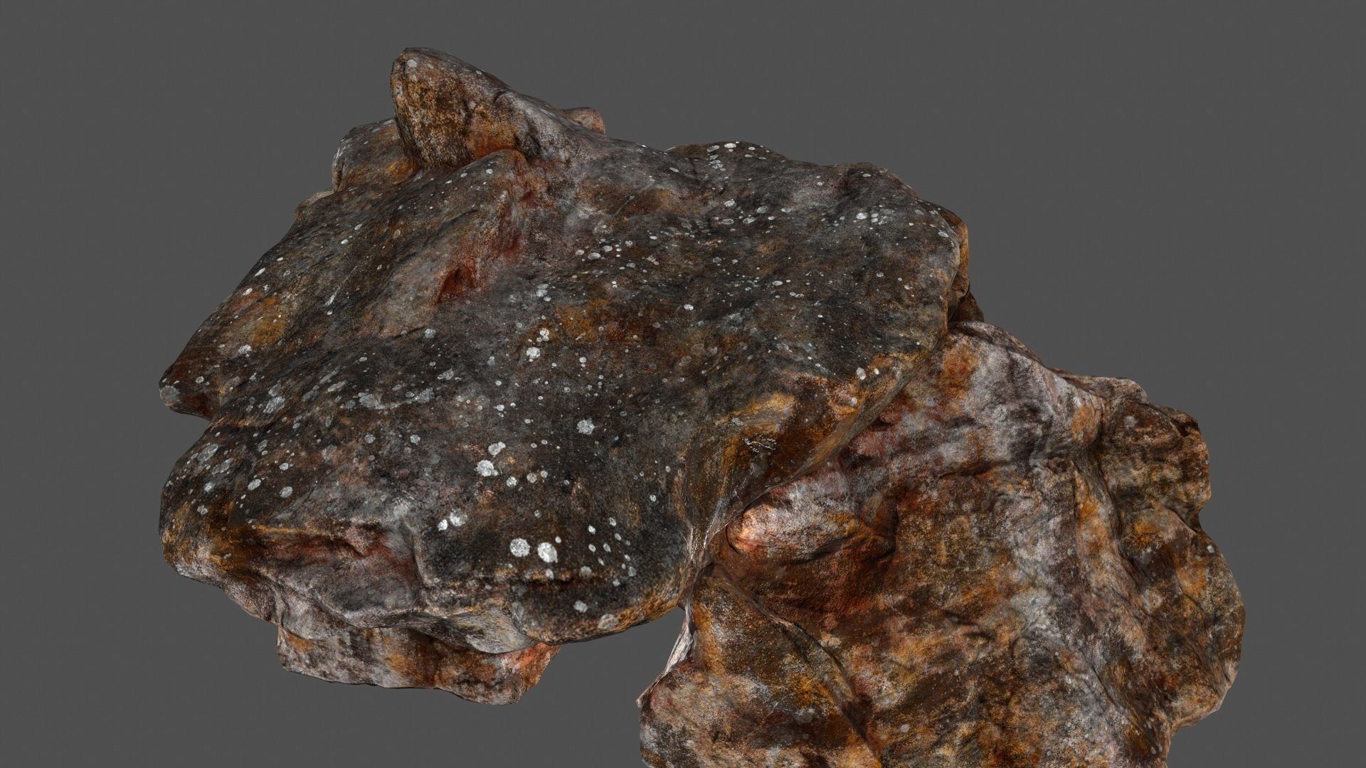 skull cave 01 Low-poly 3D model_10