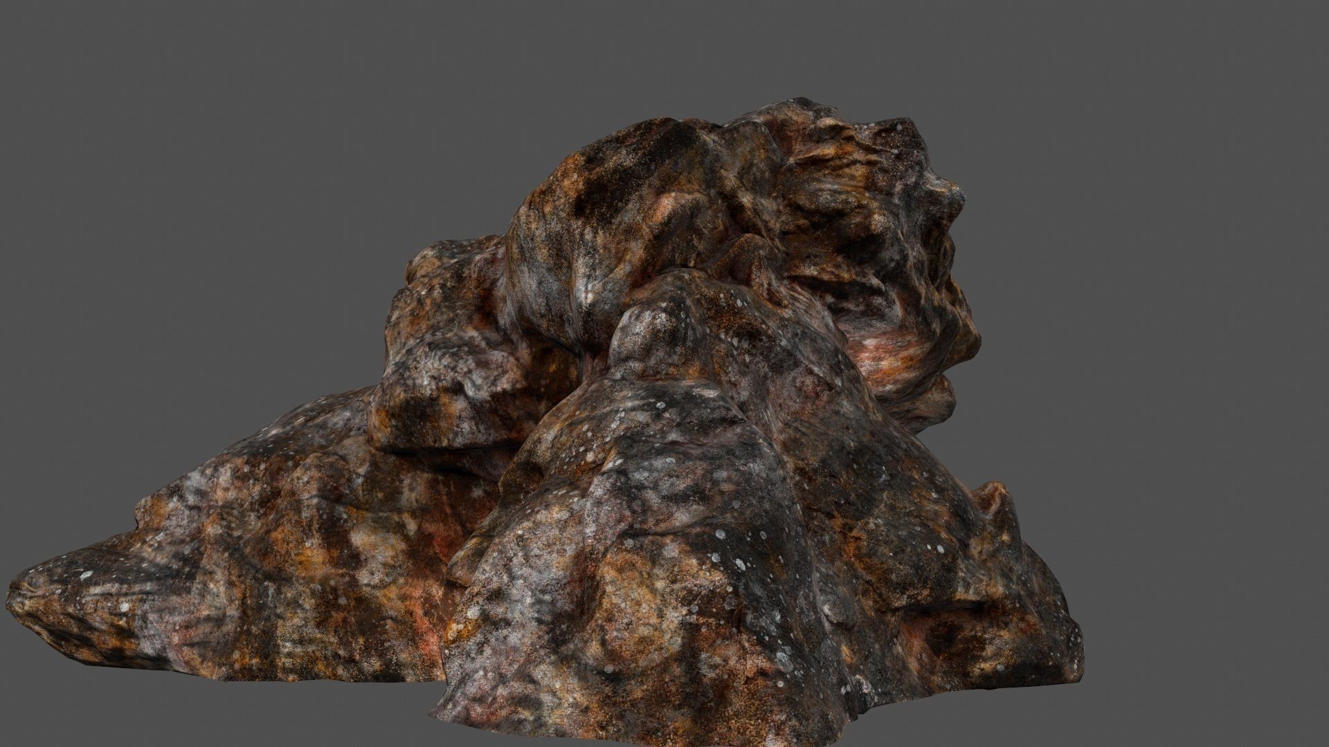 skull cave 01 Low-poly 3D model_5