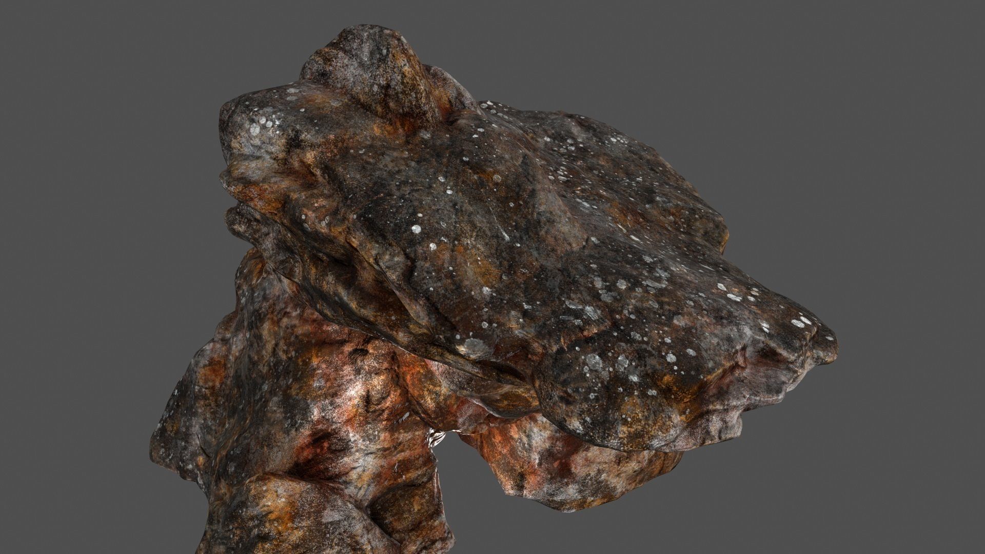 skull cave 01 Low-poly 3D model_12