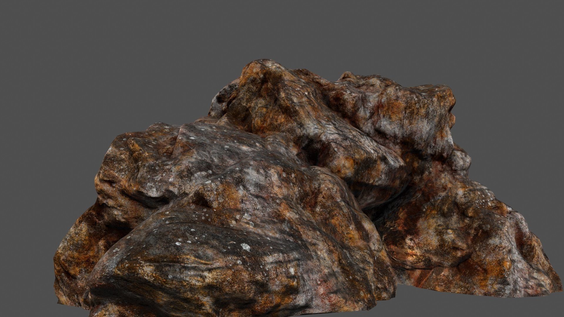 skull cave 01 Low-poly 3D model_7