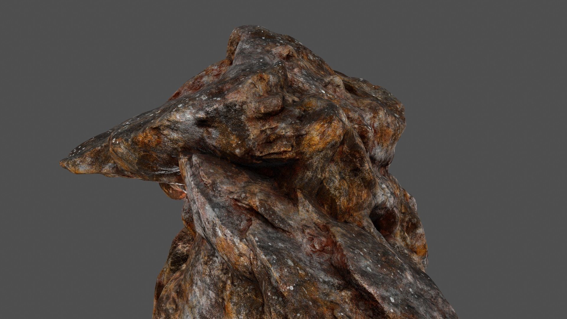 skull cave 01 Low-poly 3D model_13