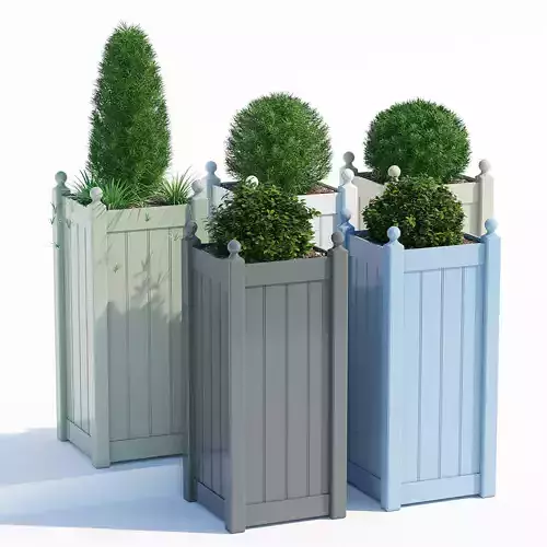 Timber tall classic planter