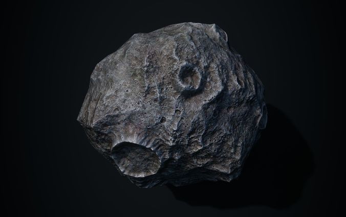 Meteorite PBR Low-poly 3D model