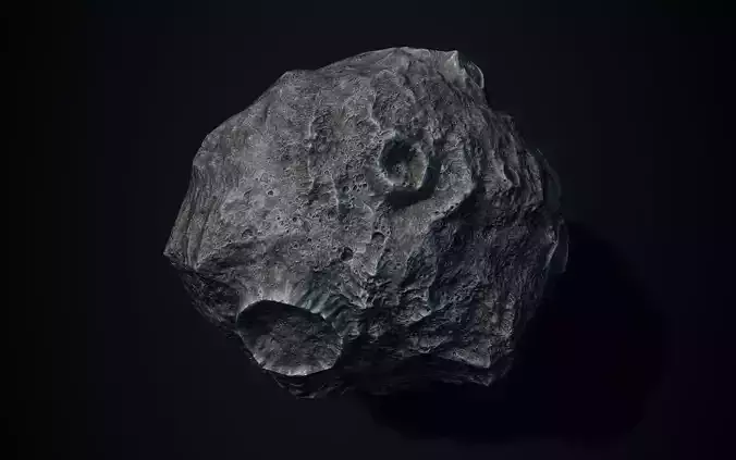 Meteorite PBR Low-poly 3D model