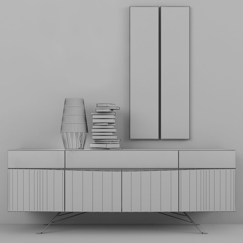 Decorative set Chest 3 3D model_1