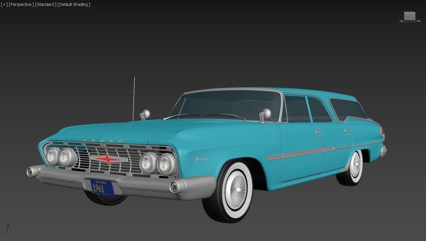 Dodge Polara Wagon 1961 3D model_9