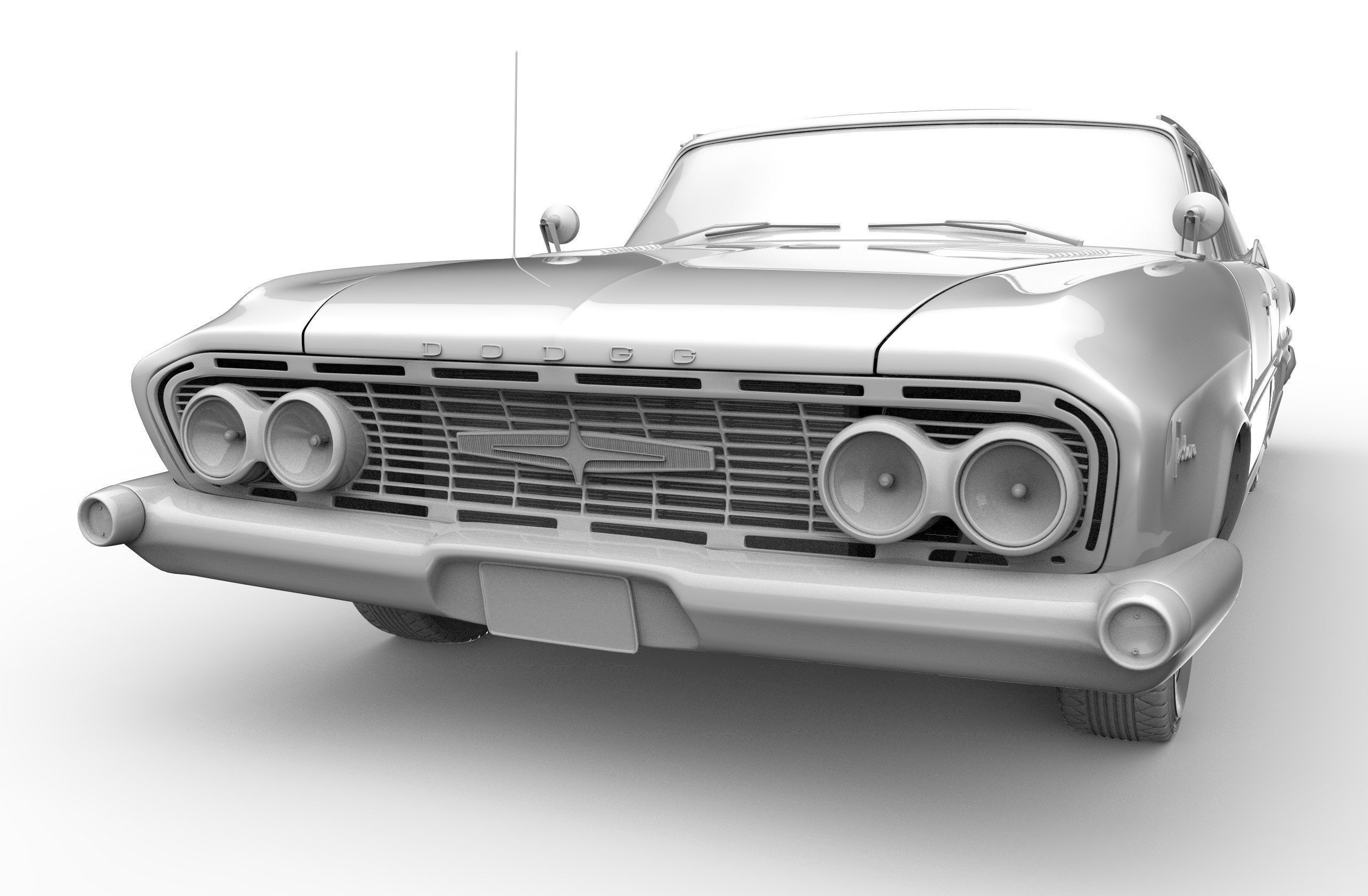 Dodge Polara Wagon 1961 3D model_8