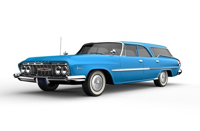 Dodge Polara Wagon 1961 3D model