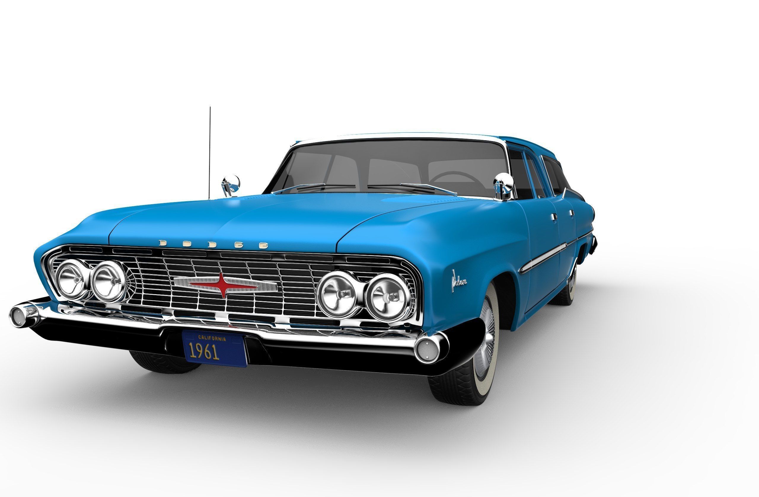 Dodge Polara Wagon 1961 3D model_4