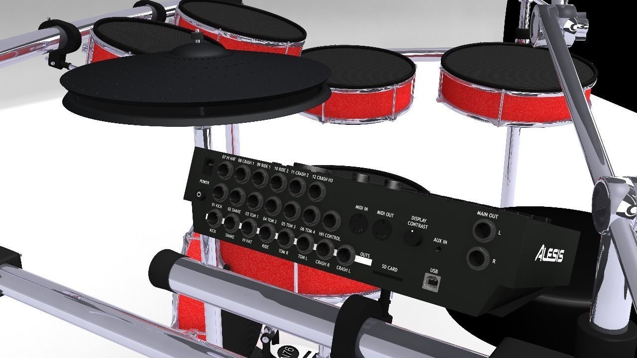 Alesis Strike Pro Drum kit 3D model_5