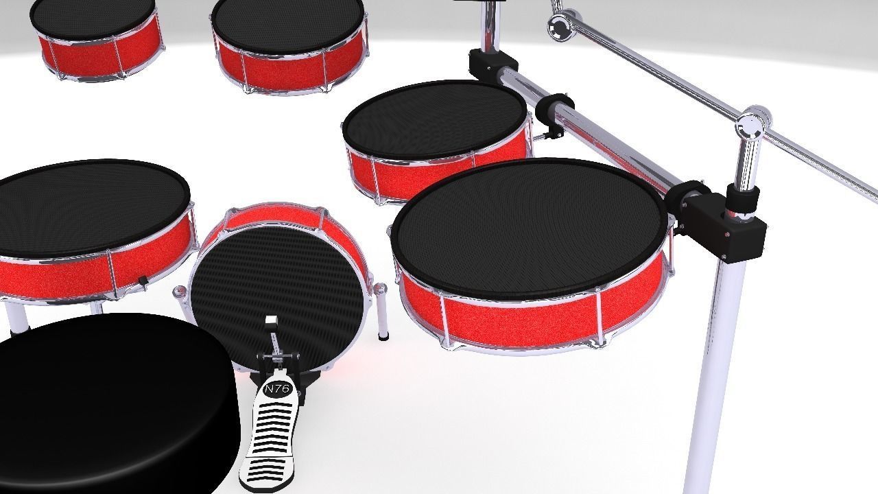 Alesis Strike Pro Drum kit 3D model_1