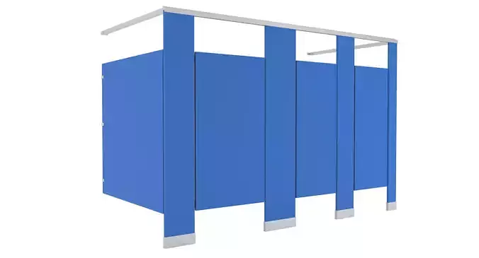 Toilet Stall-002 3D model