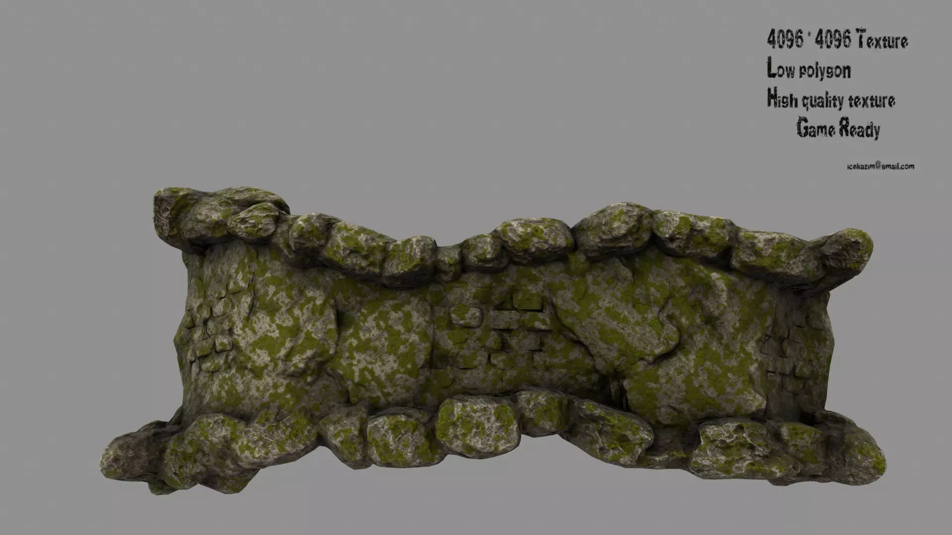 old bridge 01 Low-poly 3D model_0