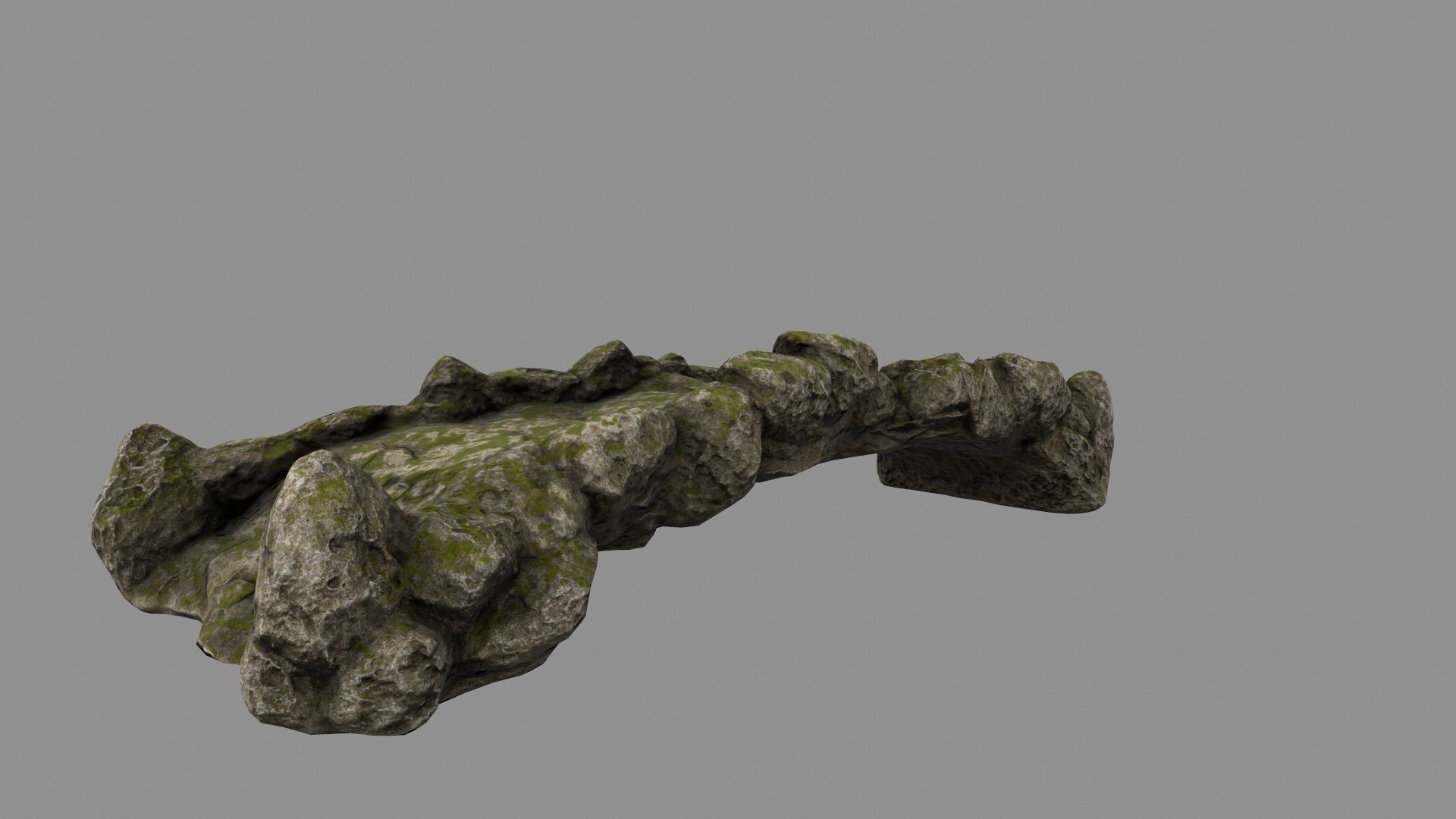 old bridge 01 Low-poly 3D model_3