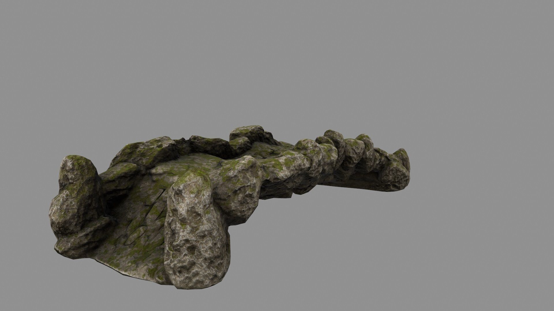 old bridge 01 Low-poly 3D model_9