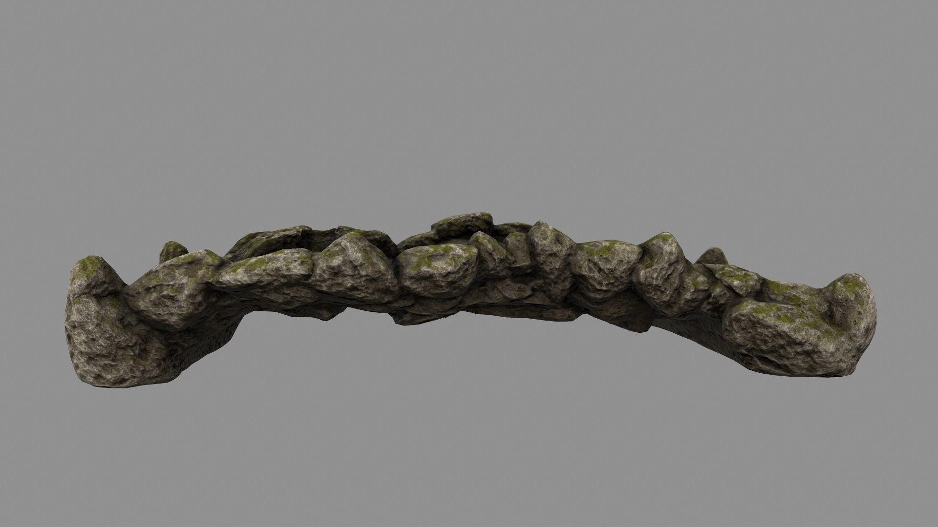 old bridge 01 Low-poly 3D model_5