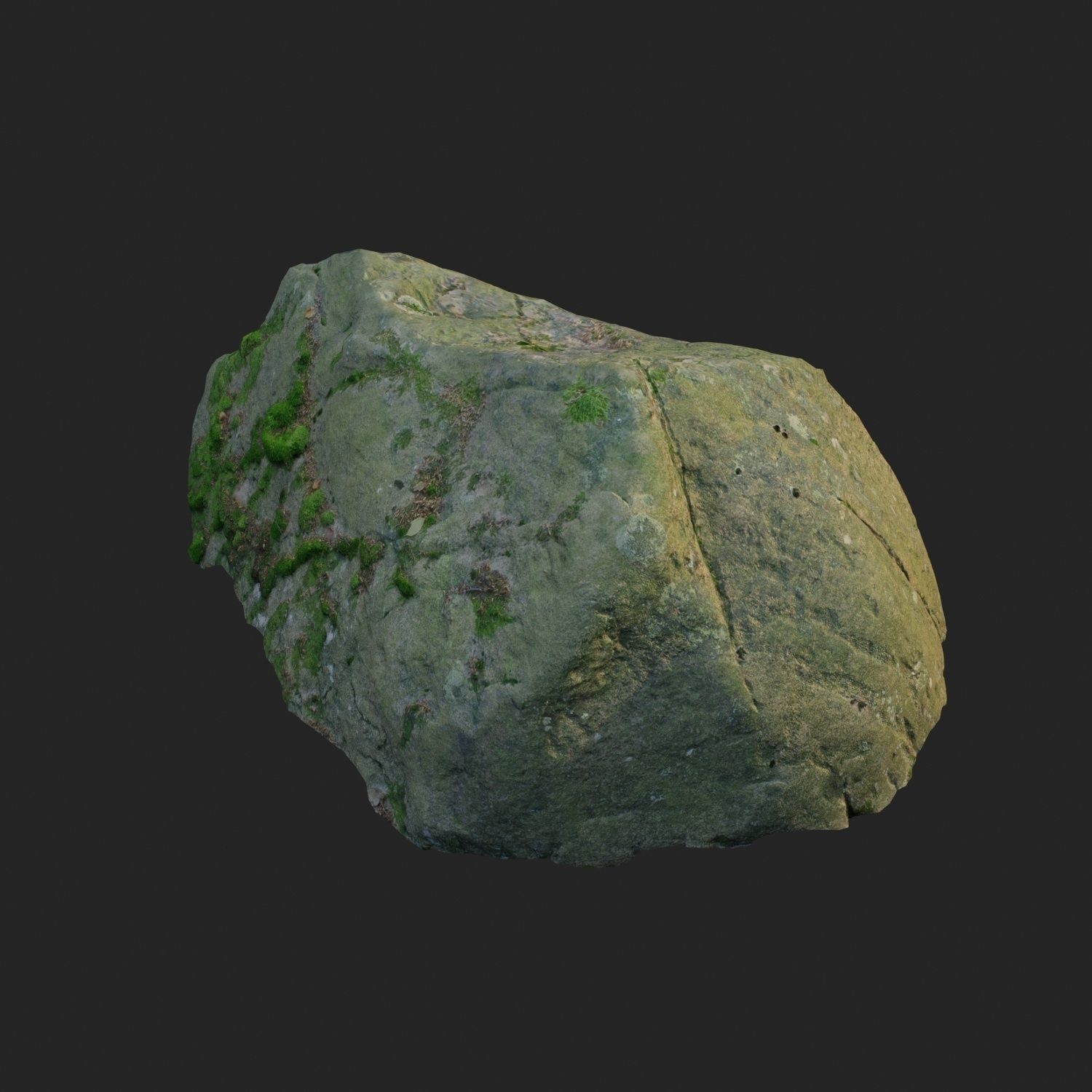 3d scanned nature stone 014 Low-poly 3D model_2