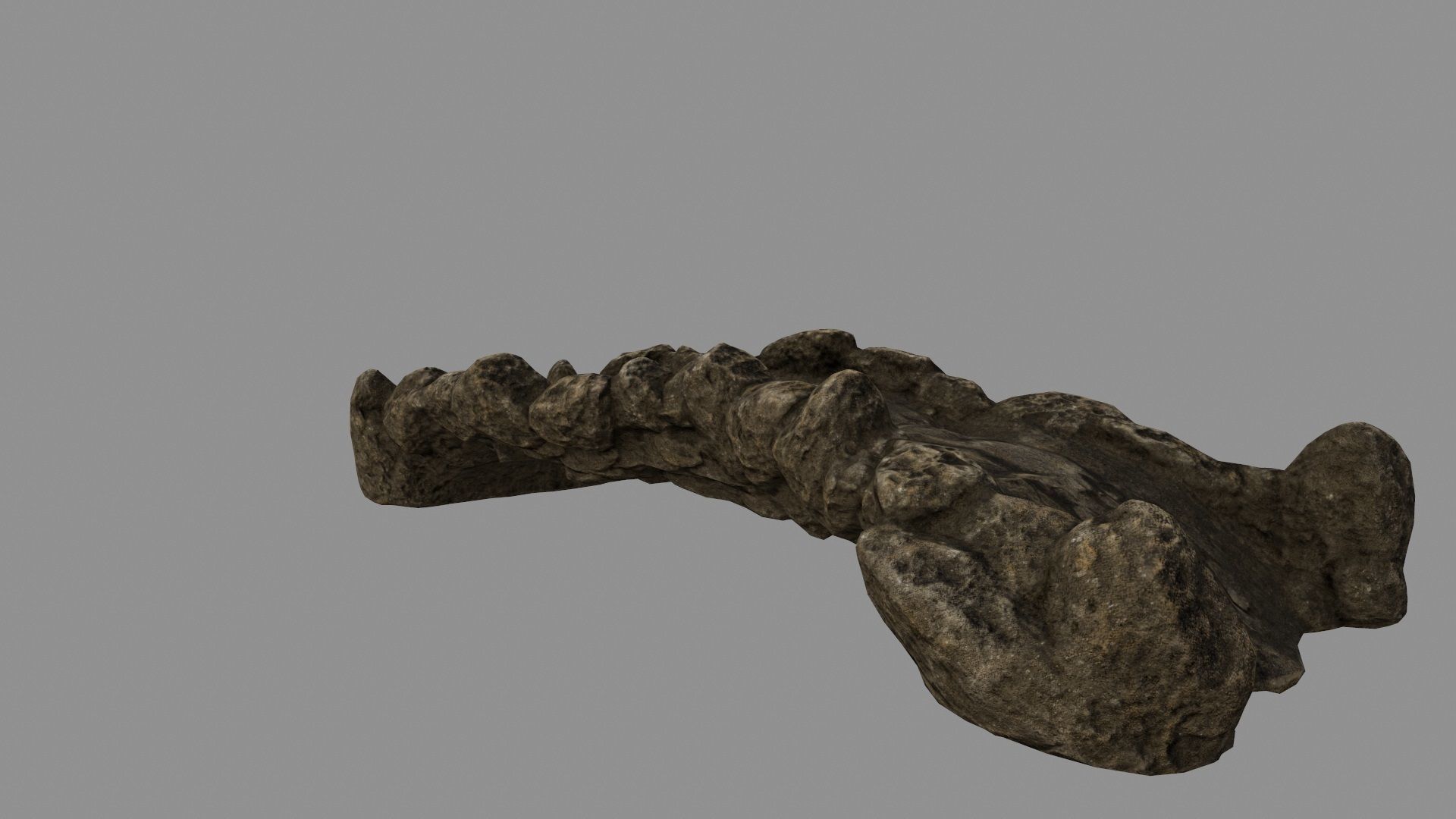 old bridge 07 Low-poly 3D model_6