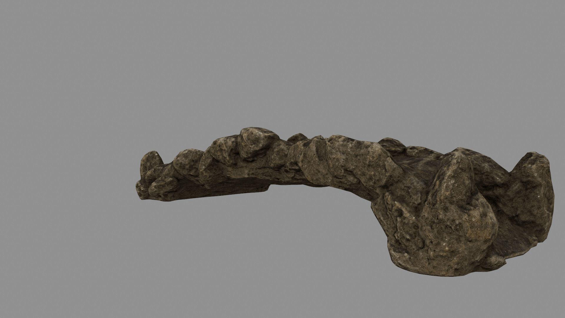 old bridge 07 Low-poly 3D model_8