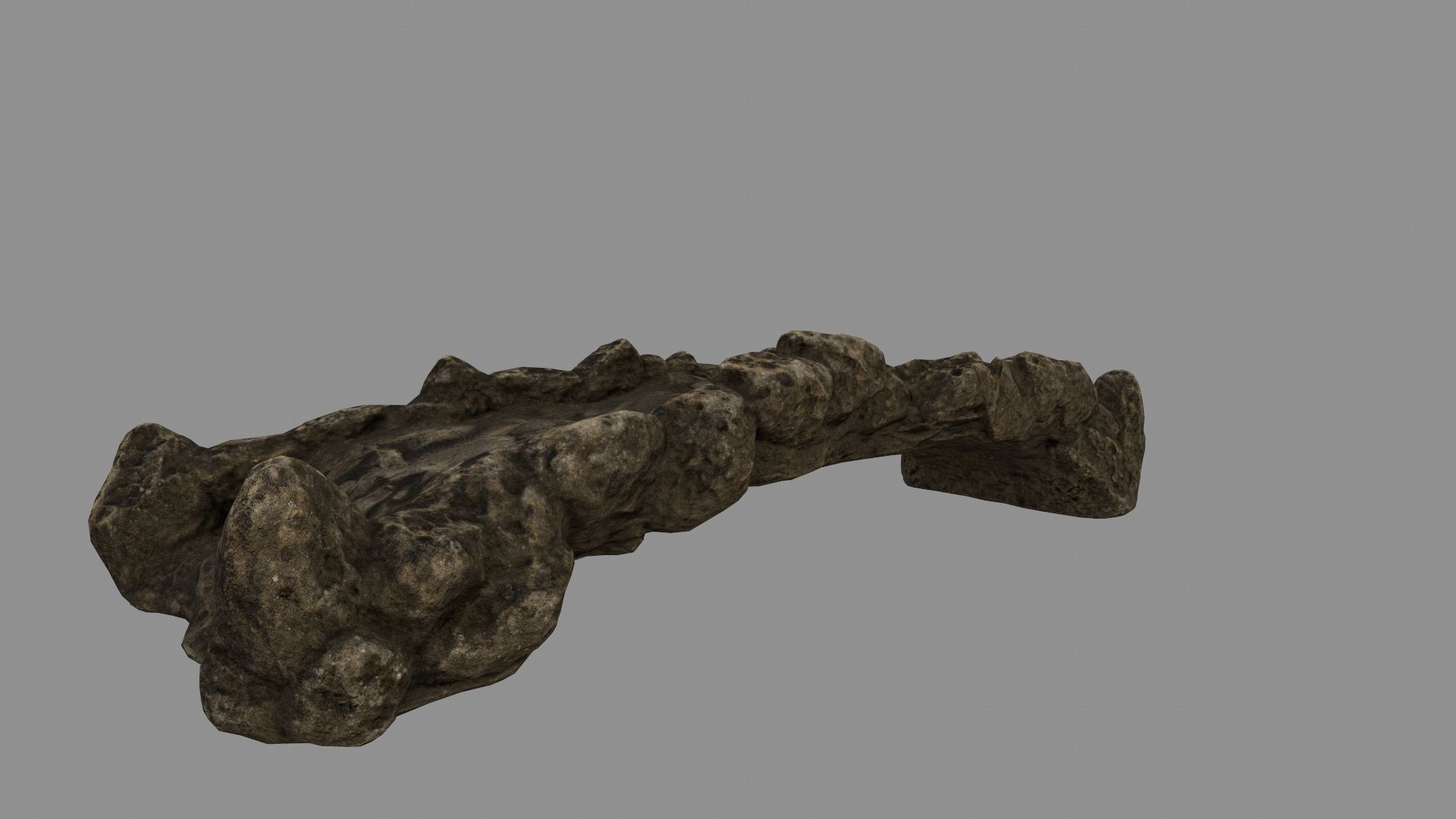 old bridge 07 Low-poly 3D model_5