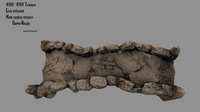 old bridge 08 Low-poly 3D model