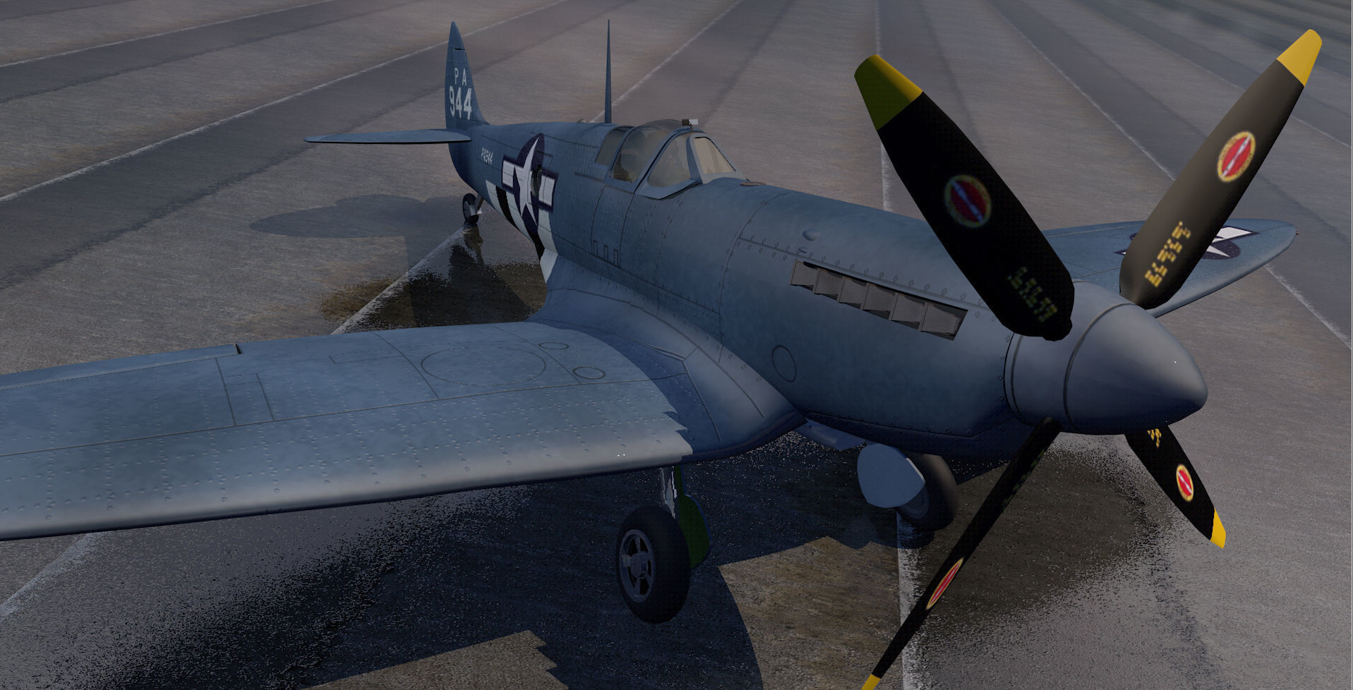 Supermarine Spitfire PRU Mk-11 - USAF 3D model_5