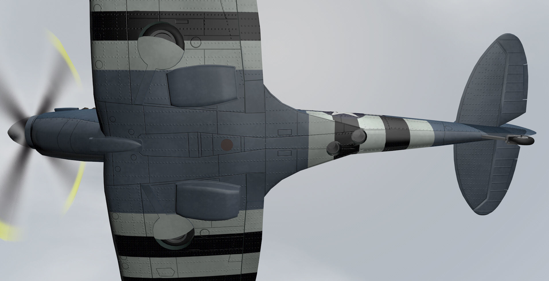 Supermarine Spitfire PRU Mk-11 - USAF 3D model_11