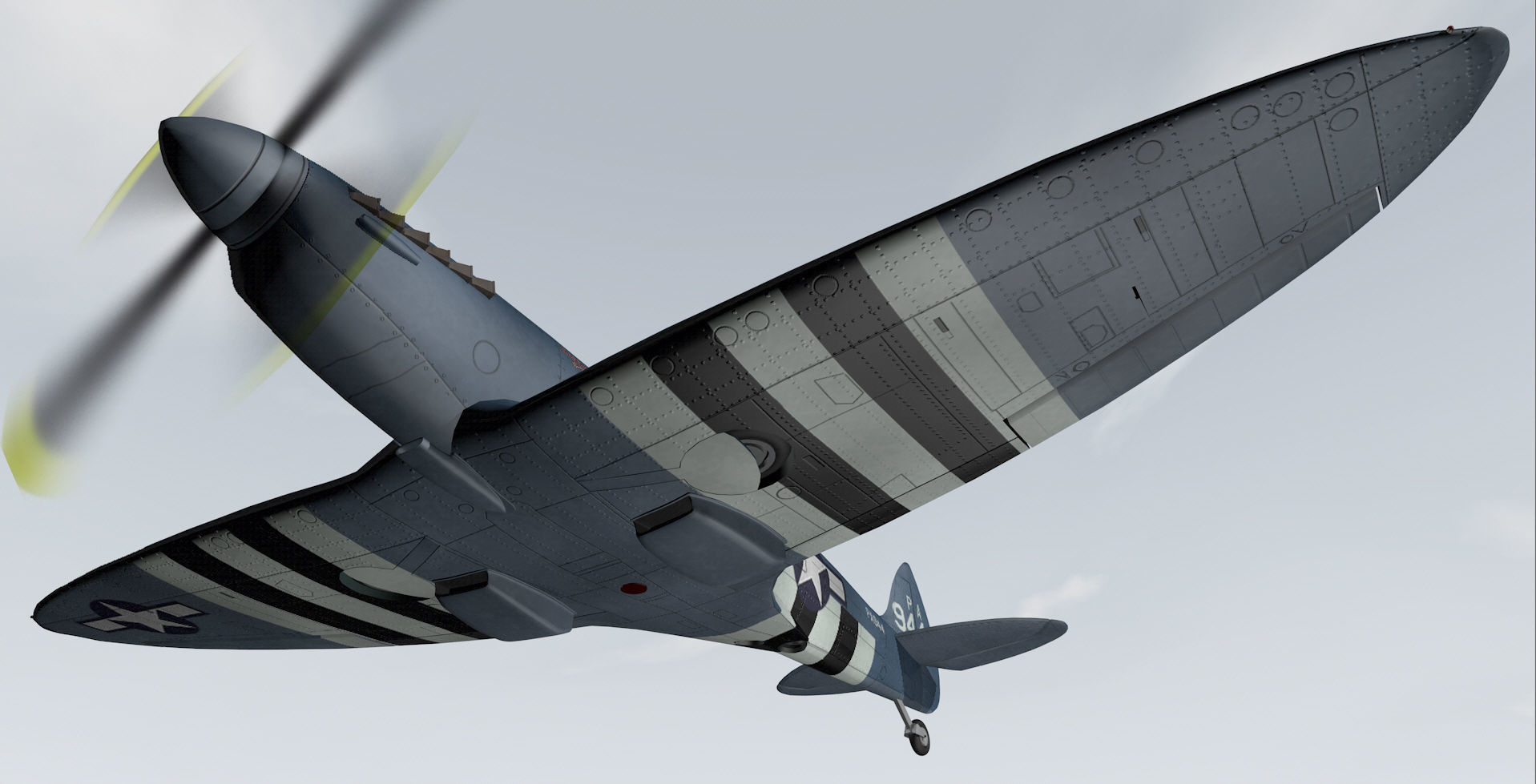 Supermarine Spitfire PRU Mk-11 - USAF 3D model_10