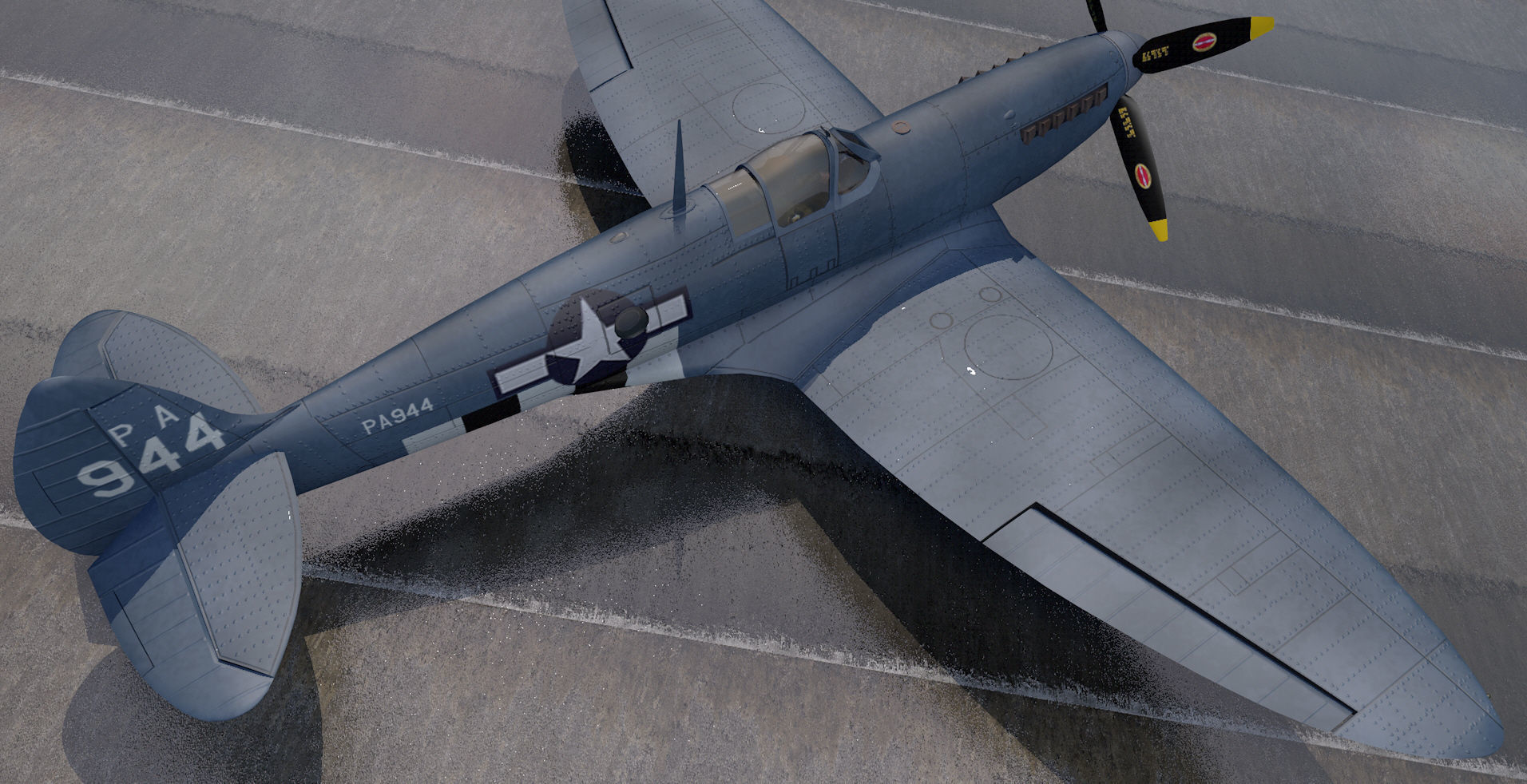 Supermarine Spitfire PRU Mk-11 - USAF 3D model_7