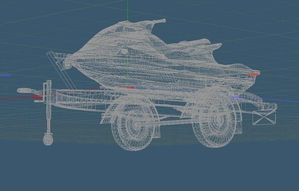 Personal Watercraft 2Seater JetSki 3D model_11