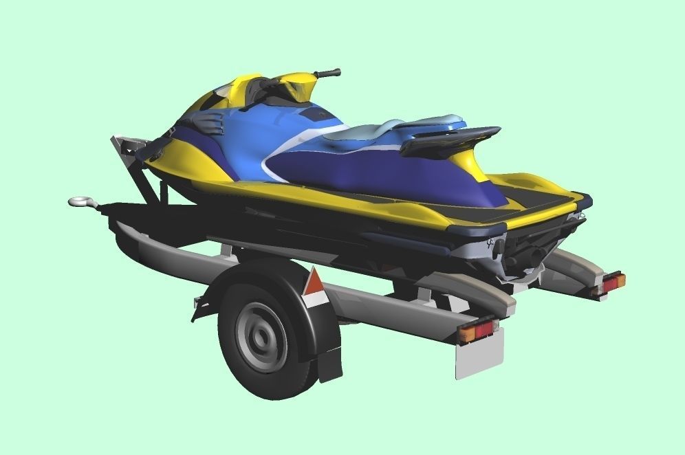 Personal Watercraft 2Seater JetSki 3D model_2