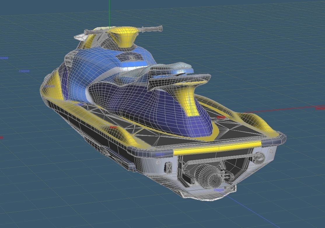 Personal Watercraft 2Seater JetSki 3D model_6