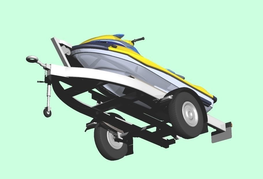 Personal Watercraft 2Seater JetSki 3D model_3