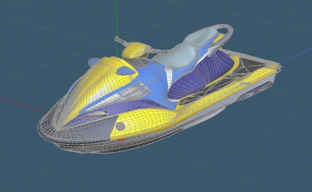 Personal Watercraft 2Seater JetSki 3D model_4