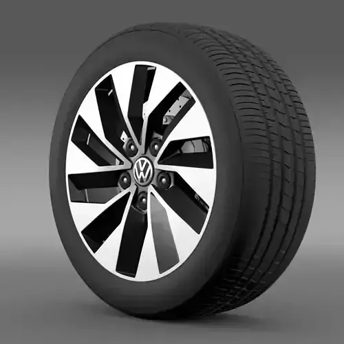 Volkswagen Polo BlueMotion 2014 wheel 3D model