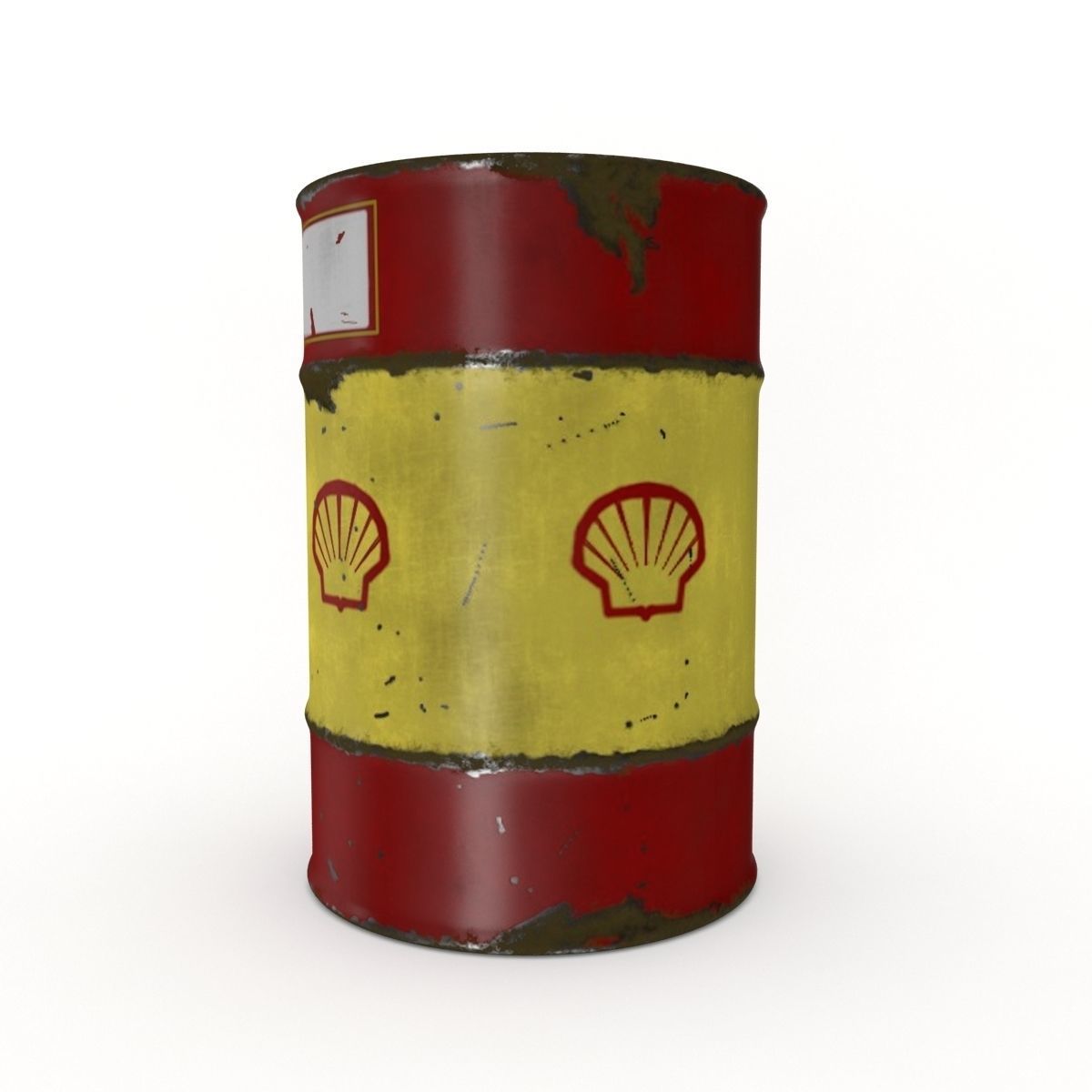 Oil Drum 200L 3D  Low-poly 3D model_4