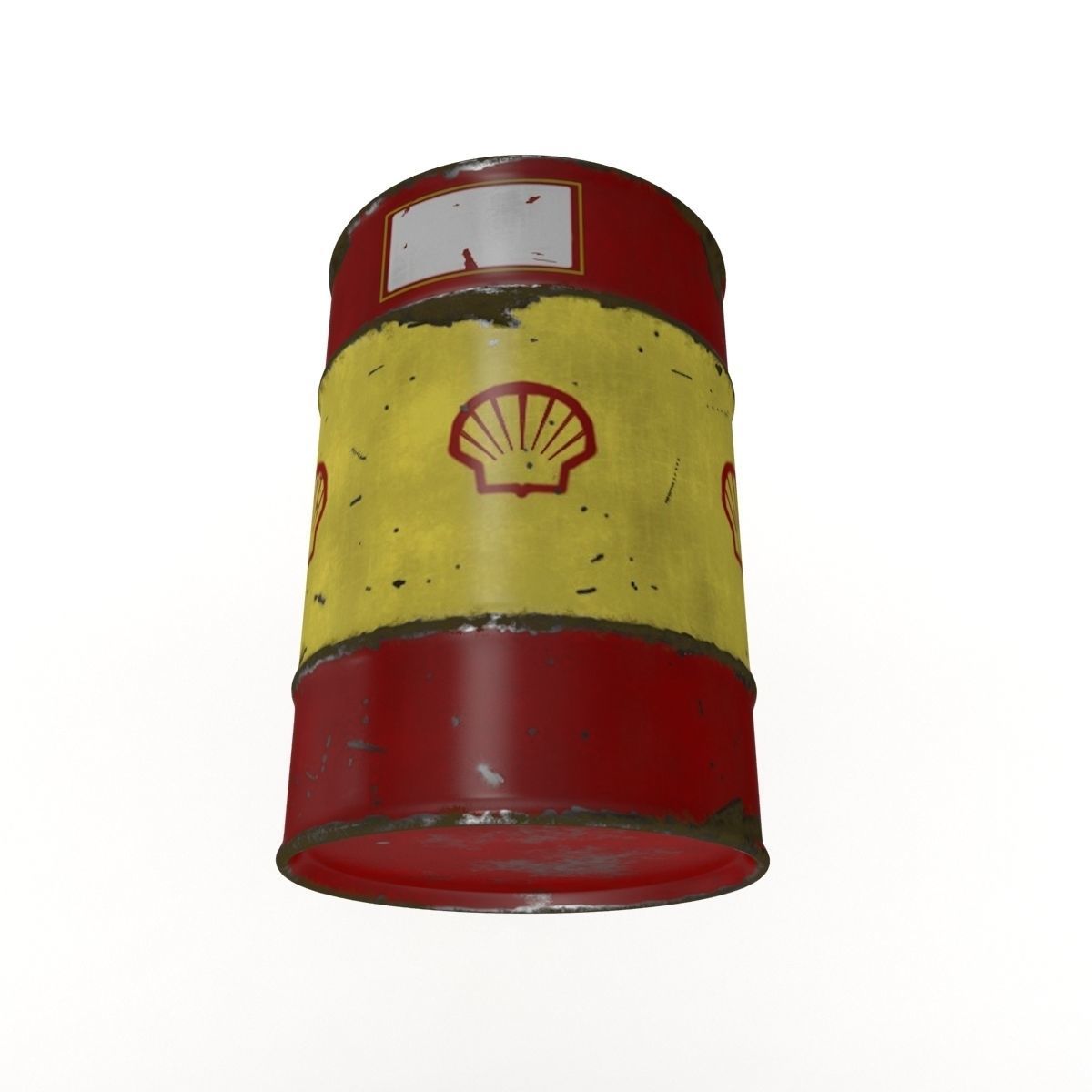 Oil Drum 200L 3D  Low-poly 3D model_3